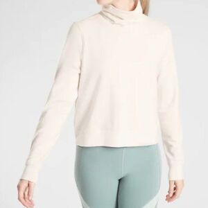 NWT Athleta Cropped Funnel Neck Top | L Tall
